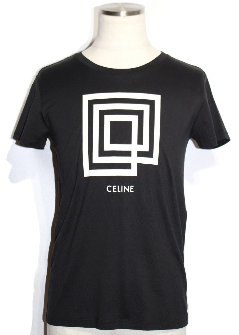 CELINE セリーヌ Tシャツ メンズXS ブラック コットン 2XG