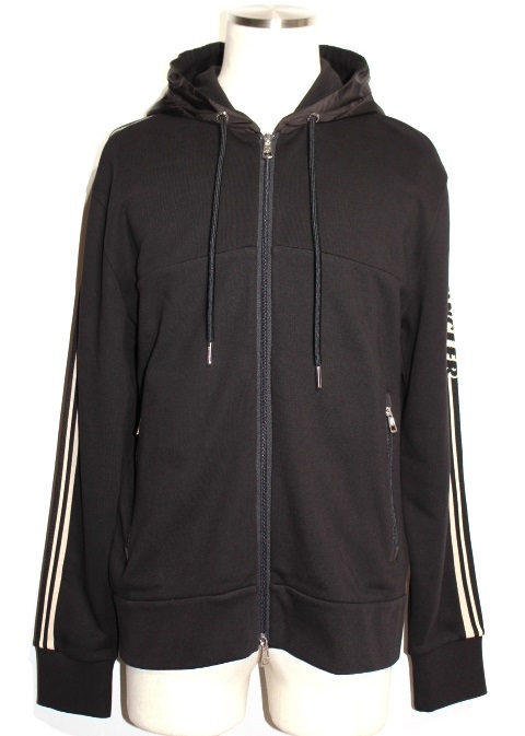 MONCLER モンクレール パーカー メンズL ブラック コットン 