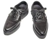 LOUIS VUITTON ルイ・ヴィトン スニーカー 革靴 メンズ6 約25cm 厚底 ブラック スエード レザー (2143100313880) 【200】