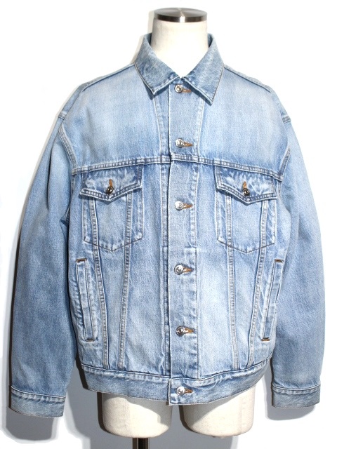BALENCIAGA バレンシアガ デニムジャケット メンズ46 ライトブルー  