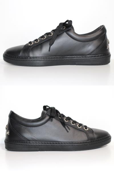 JIMMY CHOO ジミーチュウ スニーカー CASH メンズ40 約25cm ブラック 