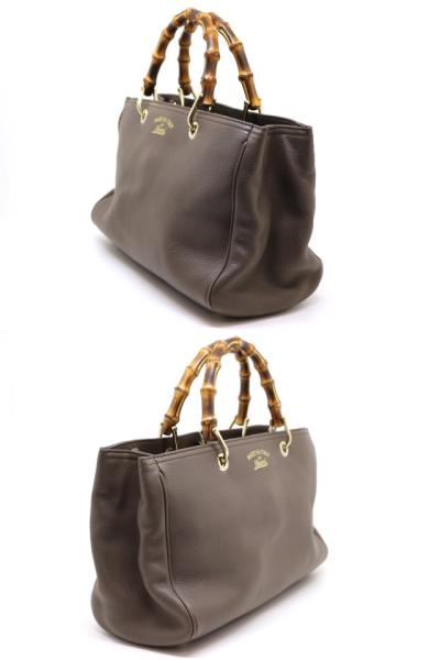 GUCCI グッチ バッグ バンブー ショッパー ミディアム ハンドバッグ 