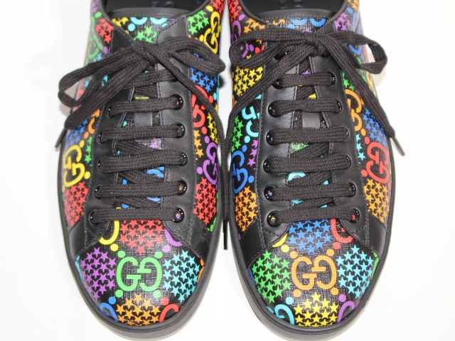 GUCCI グッチ スニーカー メンズ8ハーフ GGサイケデリック マルチ 