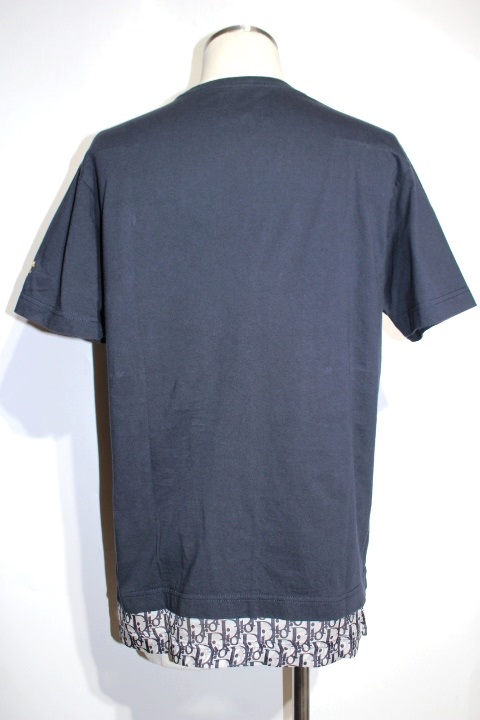 Dior ディオール Tシャツ メンズXS ネイビー コットン 923J631W8541 