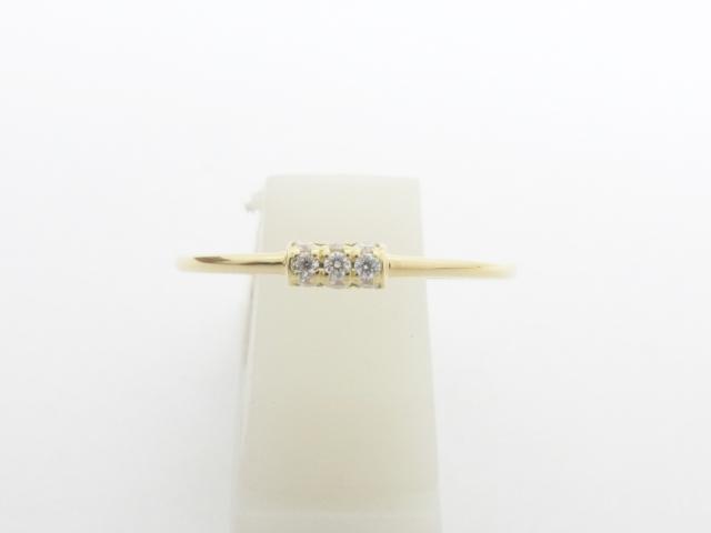 AHKAH アーカー リング ホワイトナイトファイン K18YG イエロー  