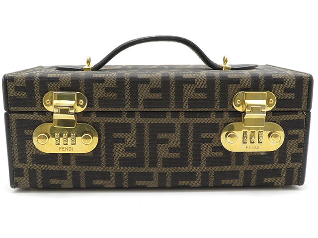 FENDI フェンディ 2wayショルダー ズッカ バニティ ミニトランク 