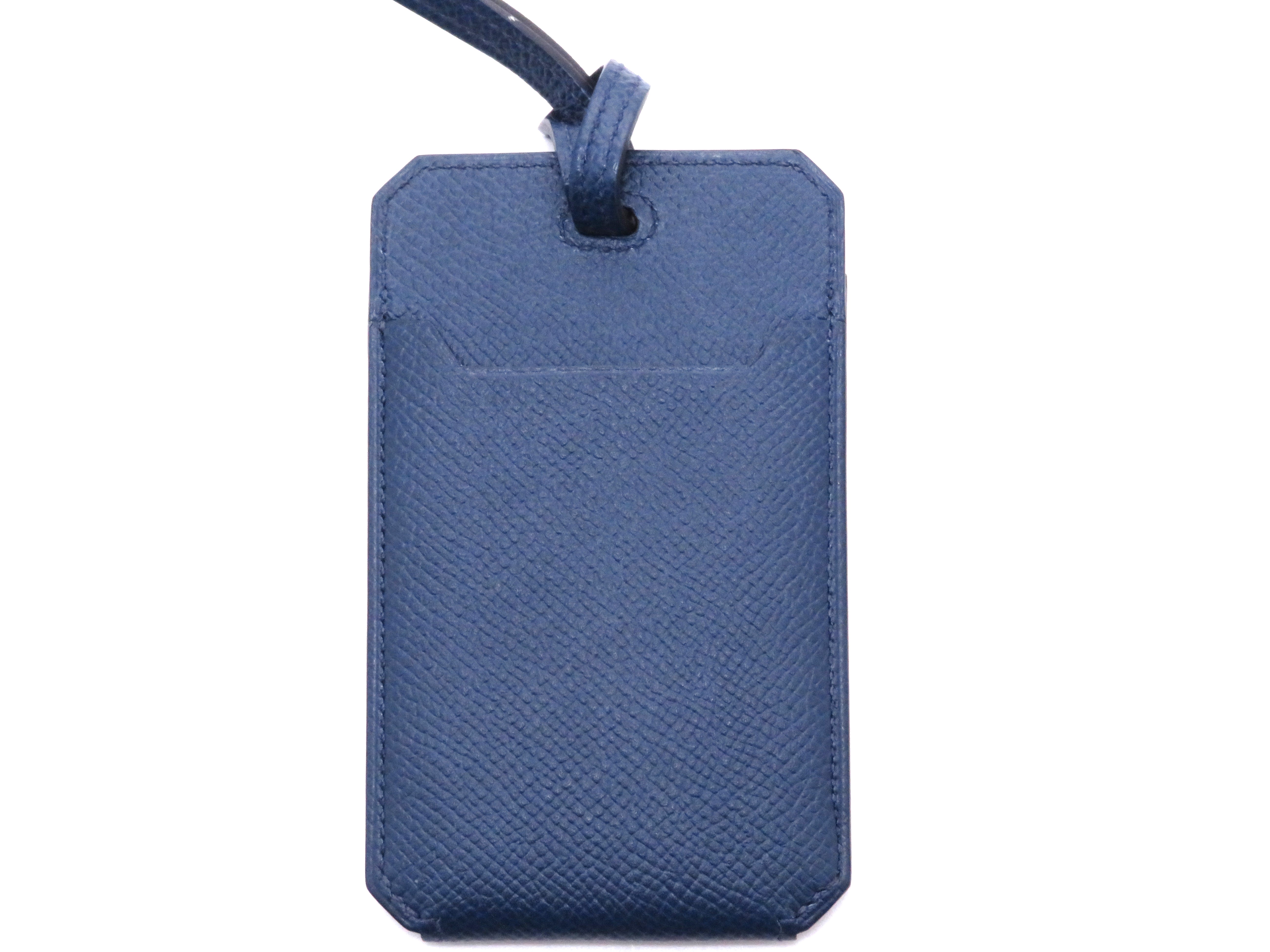 HERMES エルメス シティ ネックホルダー ヴォー・エプソン ブルー  