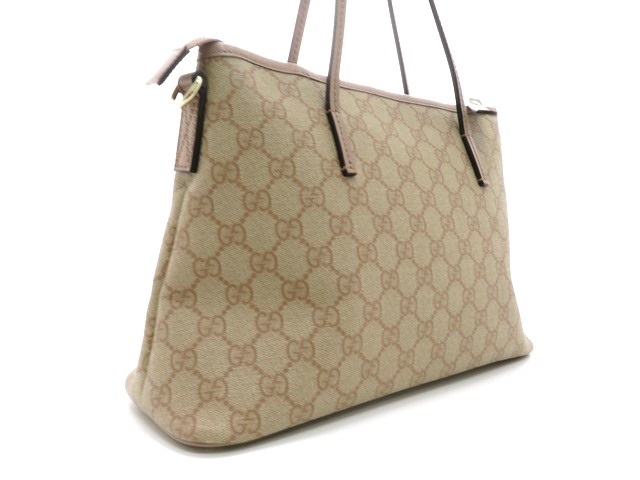 Gucci グッチ トートバッグ 2wayバッグ Ggスプリーム2wayショルダーバッグ コーティングキャンバス ベージュ ピンクベージュ 474 の購入なら 質 の大黒屋 公式