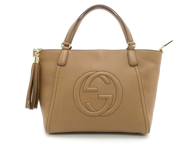 GUCCI ベージュ 2wayソーホーショルダーバッグ - ショルダーバッグ 