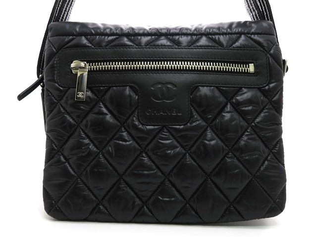 CHANEL シャネル ショルダーバッグ ココ・コクーン ナイロン ブラック 