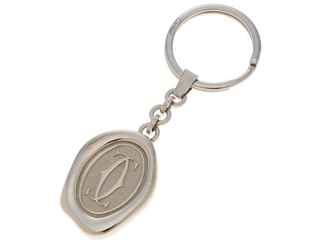 Cartier カルティエ キーホルダー キーリング チャーム 2Cモチーフ  