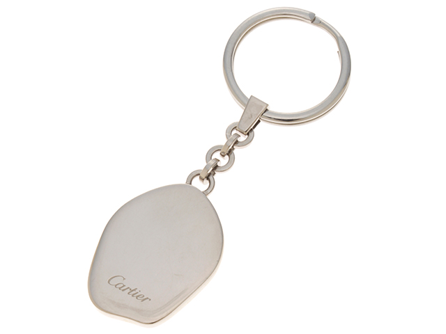 K09 Cartier カルティエ 2C メタル 代わっ キーホルダ− キーリング  