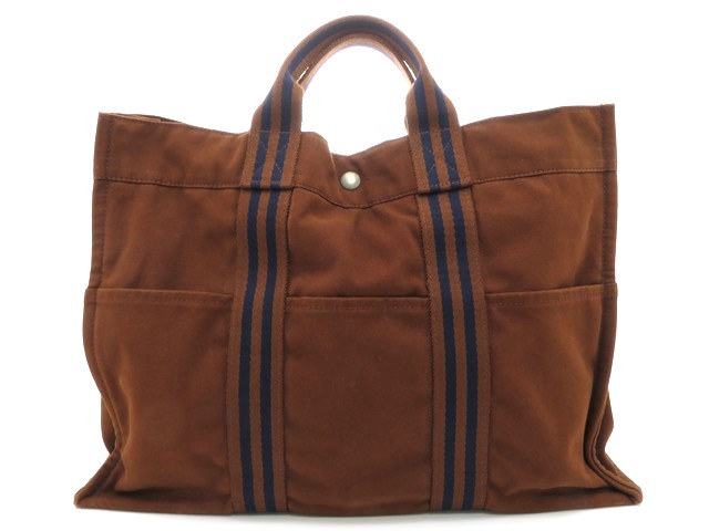 HERMES エルメス トートバッグ フールトゥトートMM キャンバス  