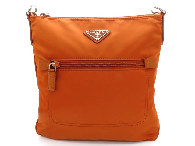 PRADA プラダ ショルダーバッグ ナイロン オレンジ BT0716 【474】 の  