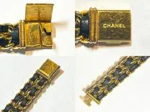 CHANEL シャネル プルミエールＬ H0001 ゴールドメッキ / 革　レディース　クオーツ時計　【432】　2148103663390
