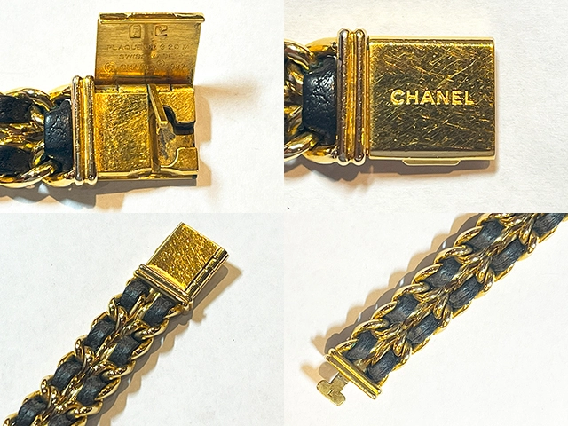 CHANEL シャネル プルミエールＬ H0001 ゴールドメッキ / 革　レディース　クオーツ時計　【432】　2148103663390
