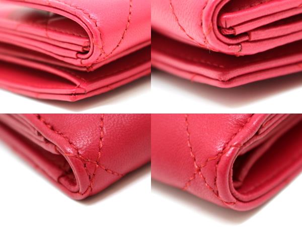 CHANEL シャネル 財布 二つ折り財布 マトラッセWホックサイフ