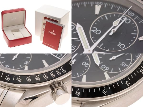 OMEGA　オメガ　スピードマスター・デイト　3210.50　SS　ブラック　メンズ　自動巻き2121000021517【432】