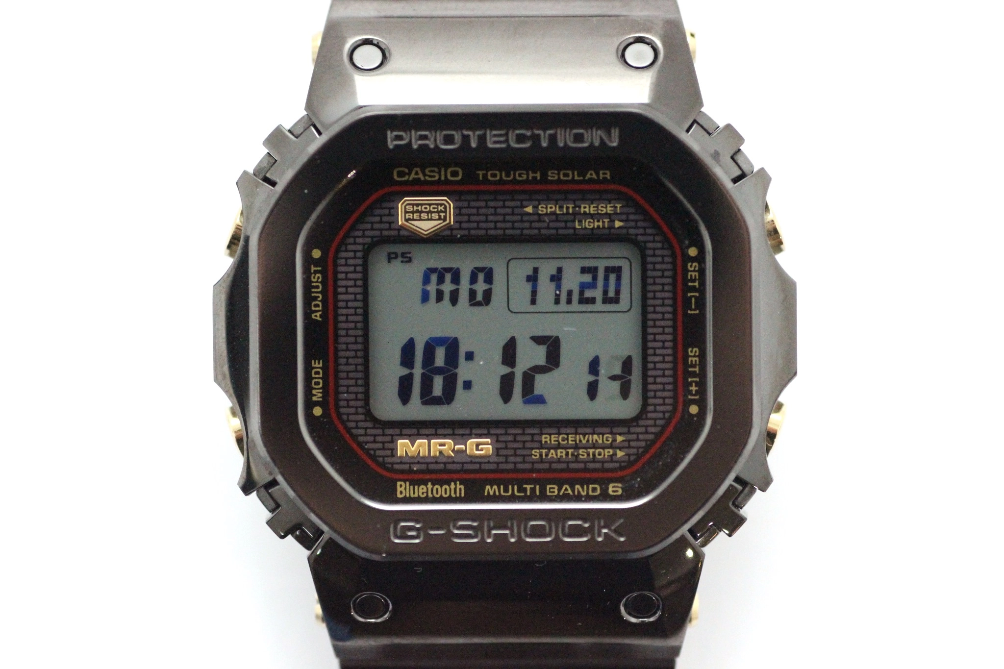 CASIO カシオ 腕時計 MRG-B5000シリーズ MRG-B5000B-1JR チタン ブラック 電波ソーラー Bluetooth 2022年3月正規品【472】SJ