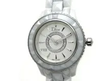 Dior ディオール 腕時計 クリスタル VIII オンユイット CD1221E2 ホワイト レディース クオーツ ホワイトセラミック ダイヤモンド  【434】 の購入なら「質」の大黒屋（公式）