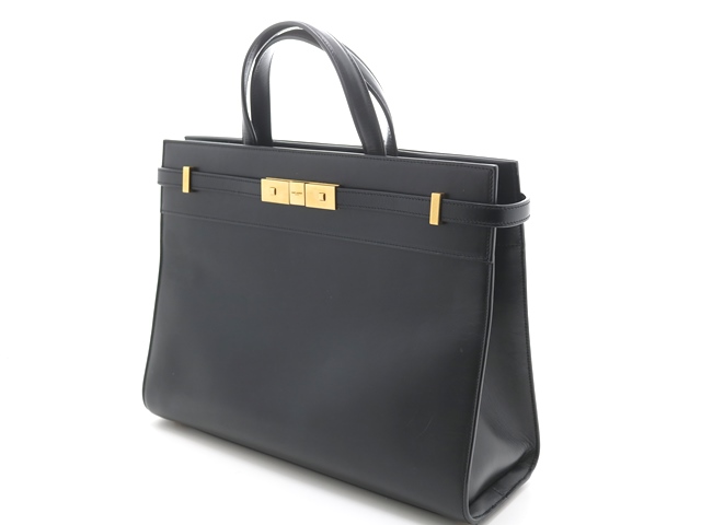 SAINT LAURENT サンローラン マンハッタン ブラック ハンドバッグ