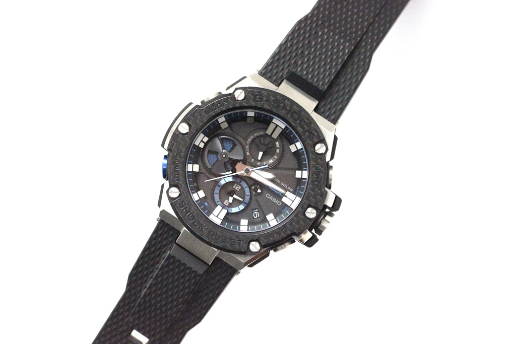 CASIO カシオ 腕時計 G-SHOCK G-STEEL GST-B100シリーズ GST-B100XA-1AJF  樹脂/ステンレススチール/カーボン ブラック文字盤 Bluetooth通信機能 電波ソーラー【472】SJ の購入なら「質」の大黒屋（公式）