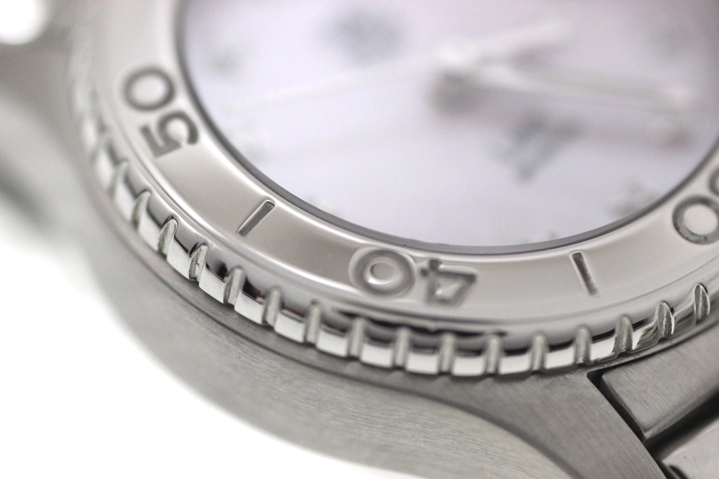 2008年並行品 TAG HEUER タグ・ホイヤー 腕時計 リンク デイト WJ131C-1 シェル11Pダイヤモンド文字盤 ステンレス クォーツ【472】SJ