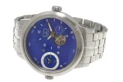CURTIS&Co. カーティス 腕時計 ビックタイムパスポート52mm SSBL52 ブルー文字盤 ステンレススティール オートマティック/クォーツ 2タイムゾーン表示【472】SJ