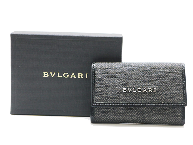 BVLGARI ブルガリ ウィークエンド 6連キーケース グレー コーティング