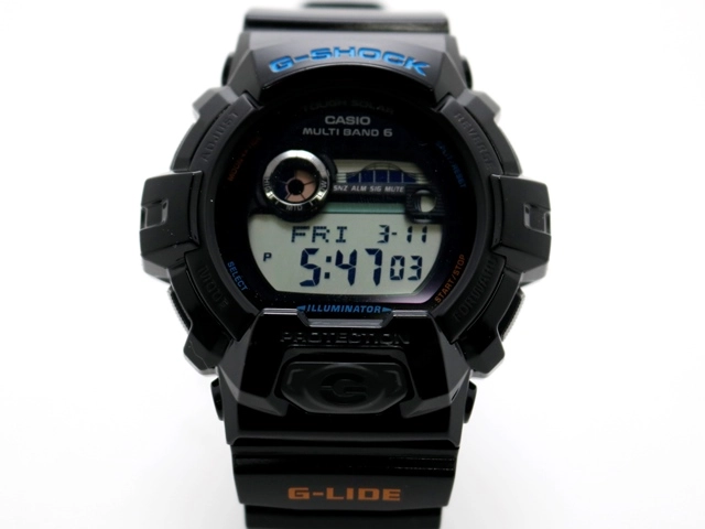 CASIO腕時計 G-LIDE 電波ソーラー GWX-8900-1JF ブラック