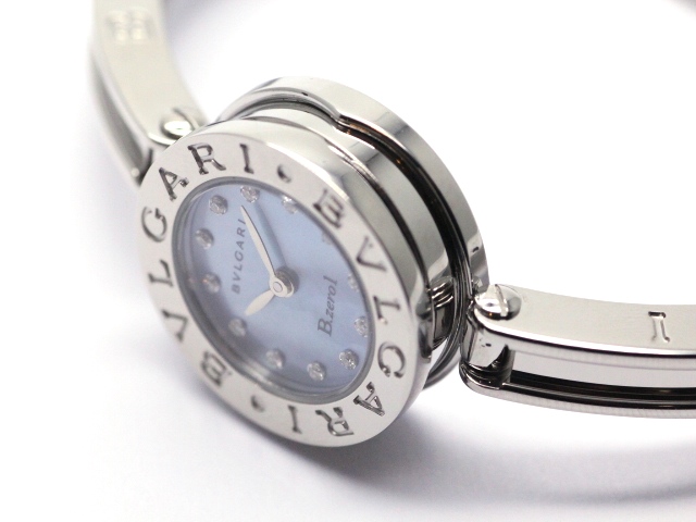 ブルガリ BVLGARI ビーゼロワン BZ22S レディース 腕時計 ブルートパーズベゼル ブルーシェル 文字盤 クォーツ ウォッチ B-Zero1 VLP 90182964