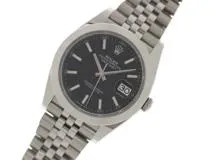 2024年4月正規未使用品 ROLEX ロレックス 腕時計 デイトジャスト41 126300 ブライトブラック文字盤 ステンレス ジュビリーブレスレット 自動巻【472】SJ
