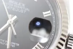 2015年1月並行品 ROLEX ロレックス 腕時計 デイトジャスト36 116234 ブラックローマ文字盤 K18ホワイトゴールド／ステンレス オイスター 自動巻【472】SJ