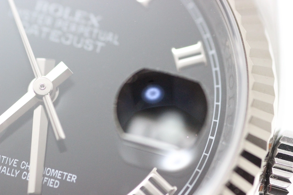 2015年1月並行品 ROLEX ロレックス 腕時計 デイトジャスト36 116234 ブラックローマ文字盤 K18ホワイトゴールド／ステンレス オイスター 自動巻【472】SJ