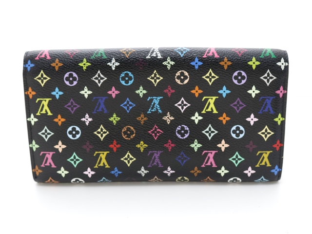 LOUIS VUITTON ルイヴィトン ポルトフォイユ・サラ マルチカラー ノワール 旧型 ヤケ プリント剥がれ M93533 2007年頃製造  長財布【433】 の購入なら「質」の大黒屋（公式）