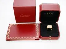 Cartier　カルティエ　タンクフランセーズリング　イエローゴールド　フルダイヤモンド　刻印50　日本サイズ10号　750　ハコ・ギャランティ有り　2012年　リング・指輪　男女兼用【433】