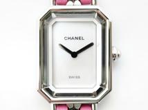 CHANEL　シャネル　プルミエール ロック ML　H6360　ステンレス/カワ　SS/革　シェル　レディース　クオーツ【432】2148103758881