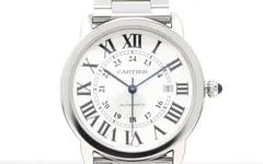 Cartier カルティエ 時計 メンズ オートマチック ブルースティール ロンドソロXL ステンレス キャリバー 049 デイト表示 ローマ文字盤  W6701011 【472】MY の購入なら「質」の大黒屋（公式）