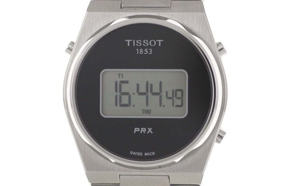 日付未記入正規品 TISSOT ティソ 腕時計 PRX ピーアールエックス DIGITAL T137.463.11.050.00 ブラック文字盤  ステンレススチール クォーツ【472】SJ の購入なら「質」の大黒屋（公式）