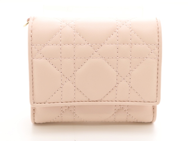 ♡Lady DIOR ♡ロータスウォレットカナージュラムスキンベージュ 専用です♡Lady DIOR ♡ロータスウォレットカナージュラムスキン