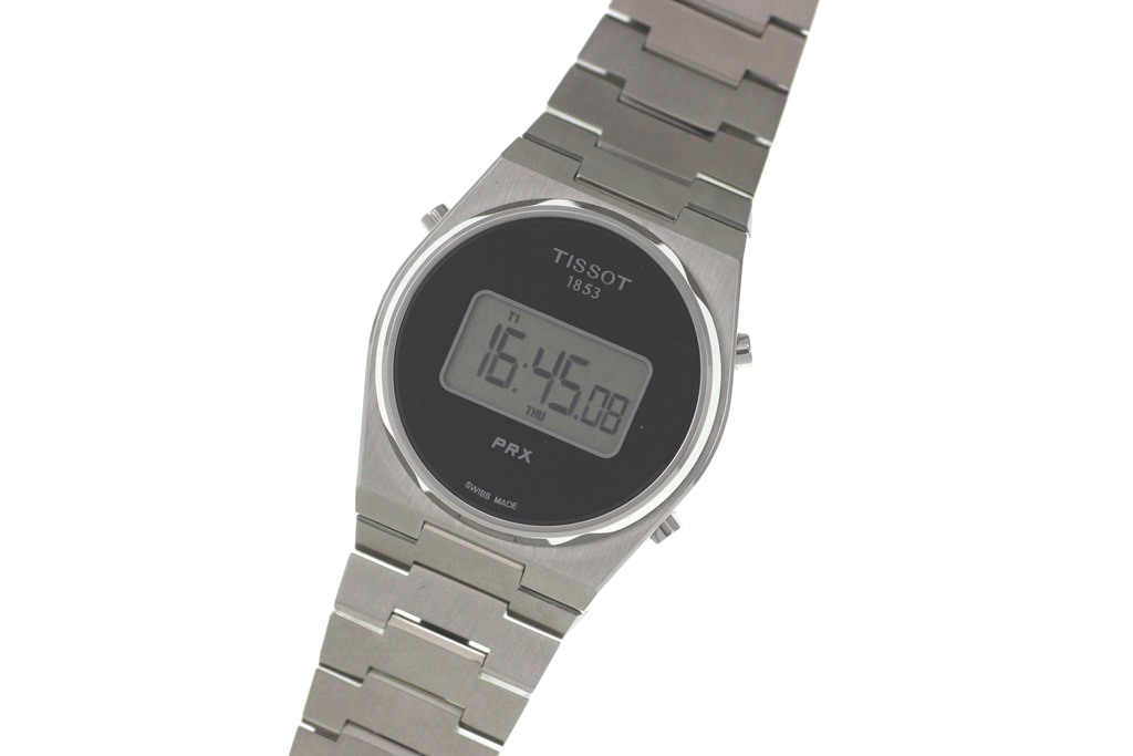 日付未記入正規品 TISSOT ティソ 腕時計 PRX ピーアールエックス DIGITAL T137.463.11.050.00 ブラック文字盤  ステンレススチール クォーツ【472】SJ の購入なら「質」の大黒屋（公式）