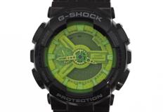 CASIO カシオ 腕時計 G-SHOCK GA-110B-1A3JF ハイパー・カラーズ 樹脂/ステンレス グリーン文字盤 クオーツ 2011年正規品【472】SJ