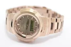 CASIO カシオ 腕時計 G-SHOCK フルメタル AW-500シリーズ AWM-500GD-4AJF ローズゴールドメッキ ステンレススチール タフソーラー 電波時計 2023年保証書【472】SJ