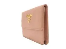 PRADA ピンクベージュ 名刺入れ PRADA プラダ 名刺入れ ピンクベージュ/GP サフィアーノ