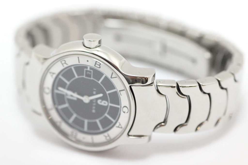 【箱付】ブルガリ ソロテンポ 腕時計 ST29S 銀文字盤 デイト SS QZあきかブランド一覧