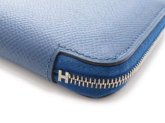 HERMES エルメス アザップシルクインコンパクト ブルー