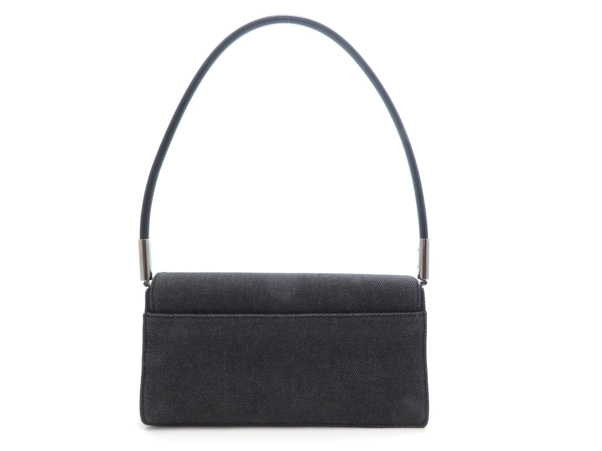 GUCCI ■グッチ ■GGデニム ■アクセサリーポーチ ■ブラック GUCCI アクセサリーポーチ ブラック/SV デニム/レザー/マイクロ