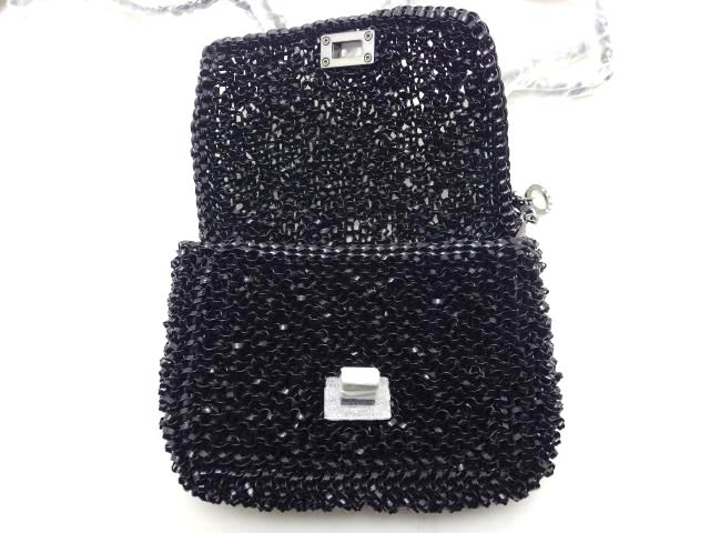 ANTEPRIMA ルッケット2Wayワイヤーバッグ ブラック ビニール