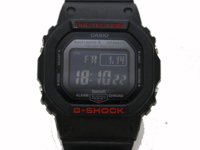 G-SHOCK オリジン GW-B5600HR-1JF ブラック/レッド Bluetooth通信機能