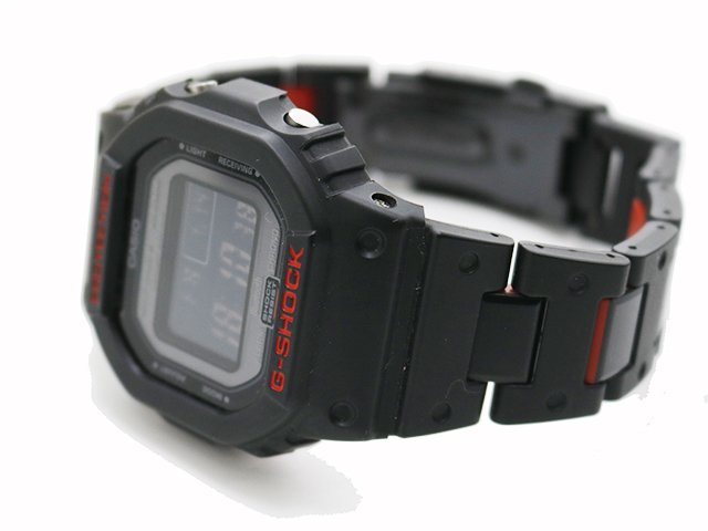 G-SHOCK オリジン GW-B5600HR-1JF ブラック/レッド Bluetooth通信機能